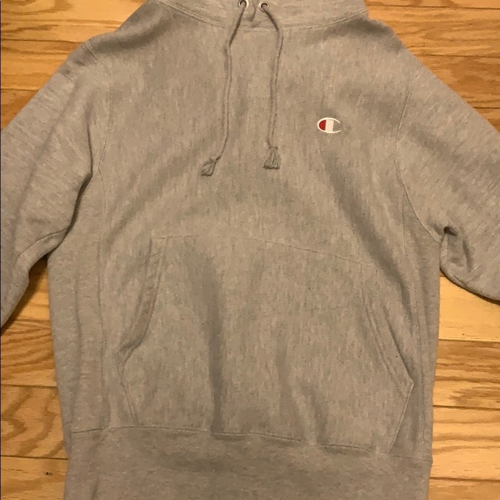GRAY CHAMPION HOODIE🦭
